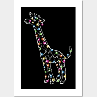 Giraffe Love Design Posters and Art